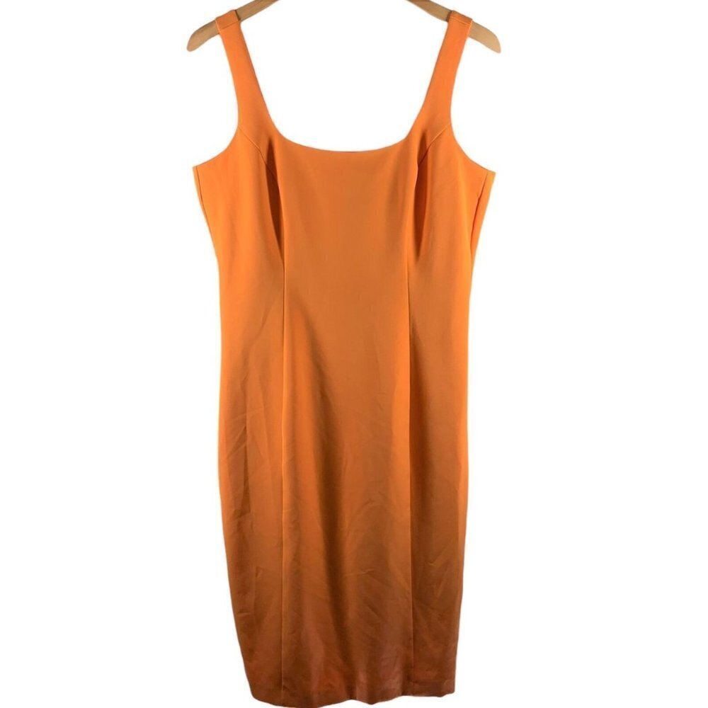 NWT Bardot CHIARA Dress in Mandarin Orange Size 10 Minimalist - Picture 3 of 8